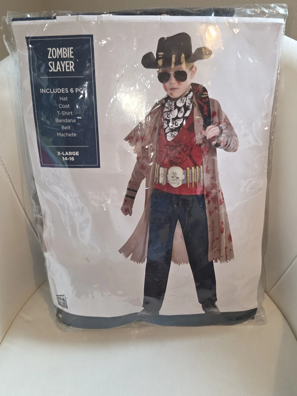 Zombie Slayer Kids Costume - Red and Tan
